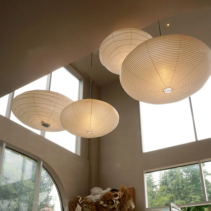 Japanese Paper Pendant Ceiling Lamp | Modern Hanging Light for Bedroom and Living