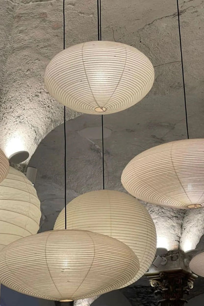 Japanese Paper Pendant Ceiling Lamp | Modern Hanging Light for Bedroom and Living