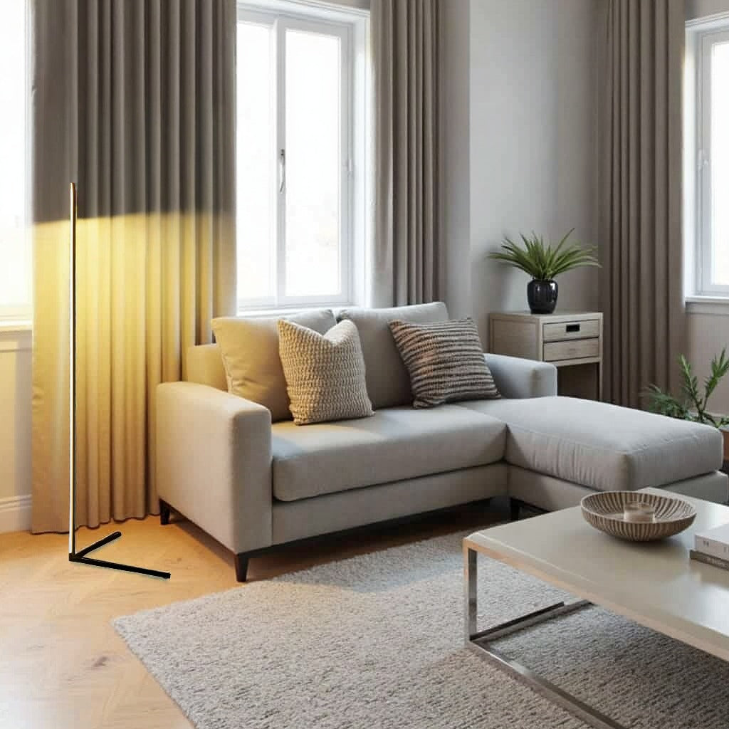 Modern LED Floor Lamp with Remote Control | Colour Changing Standing Light