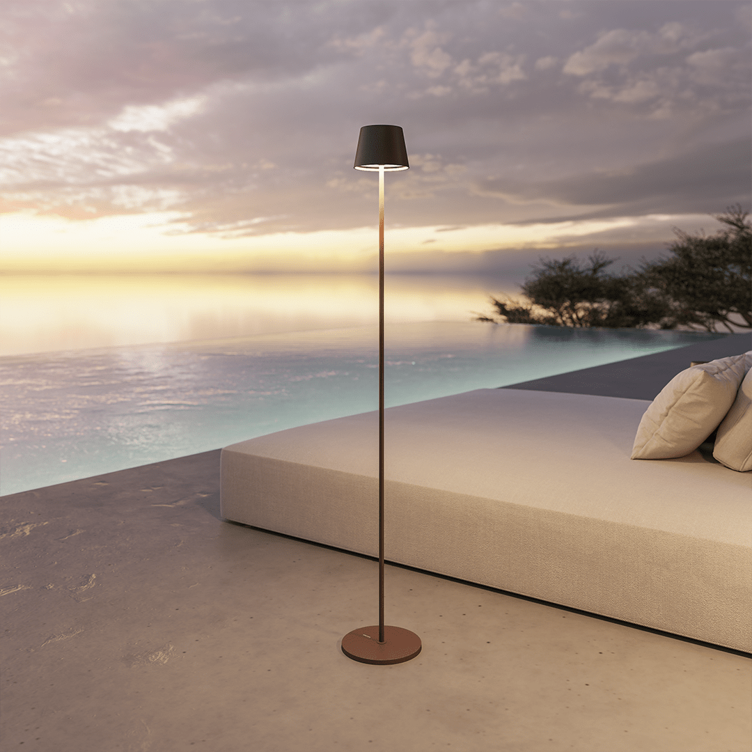 Rechargeable LED Floor Lamp | Adjustable Height Modern Standing Light