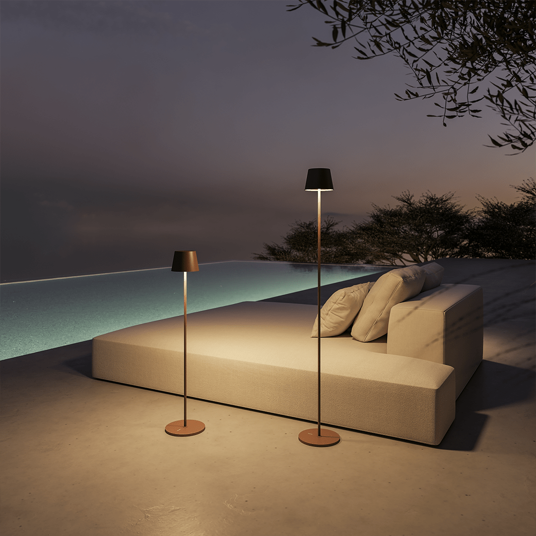Rechargeable LED Floor Lamp | Adjustable Height Modern Standing Light