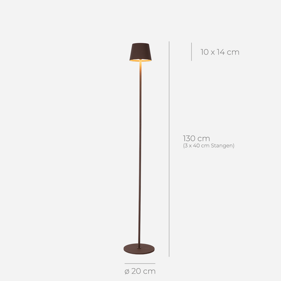 Rechargeable LED Floor Lamp | Adjustable Height Modern Standing Light