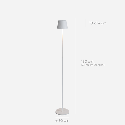 Rechargeable LED Floor Lamp | Adjustable Height Modern Standing Light