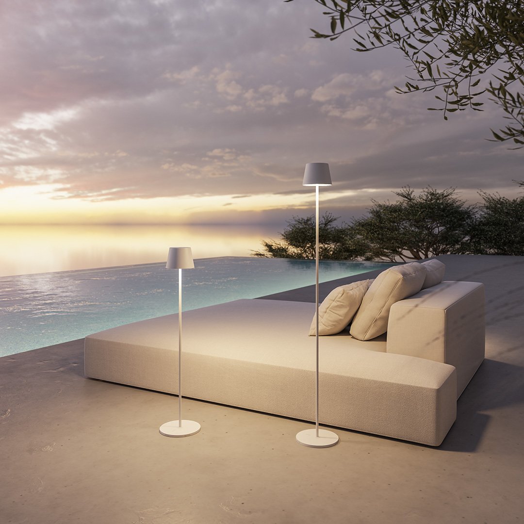 Rechargeable LED Floor Lamp | Adjustable Height Modern Standing Light
