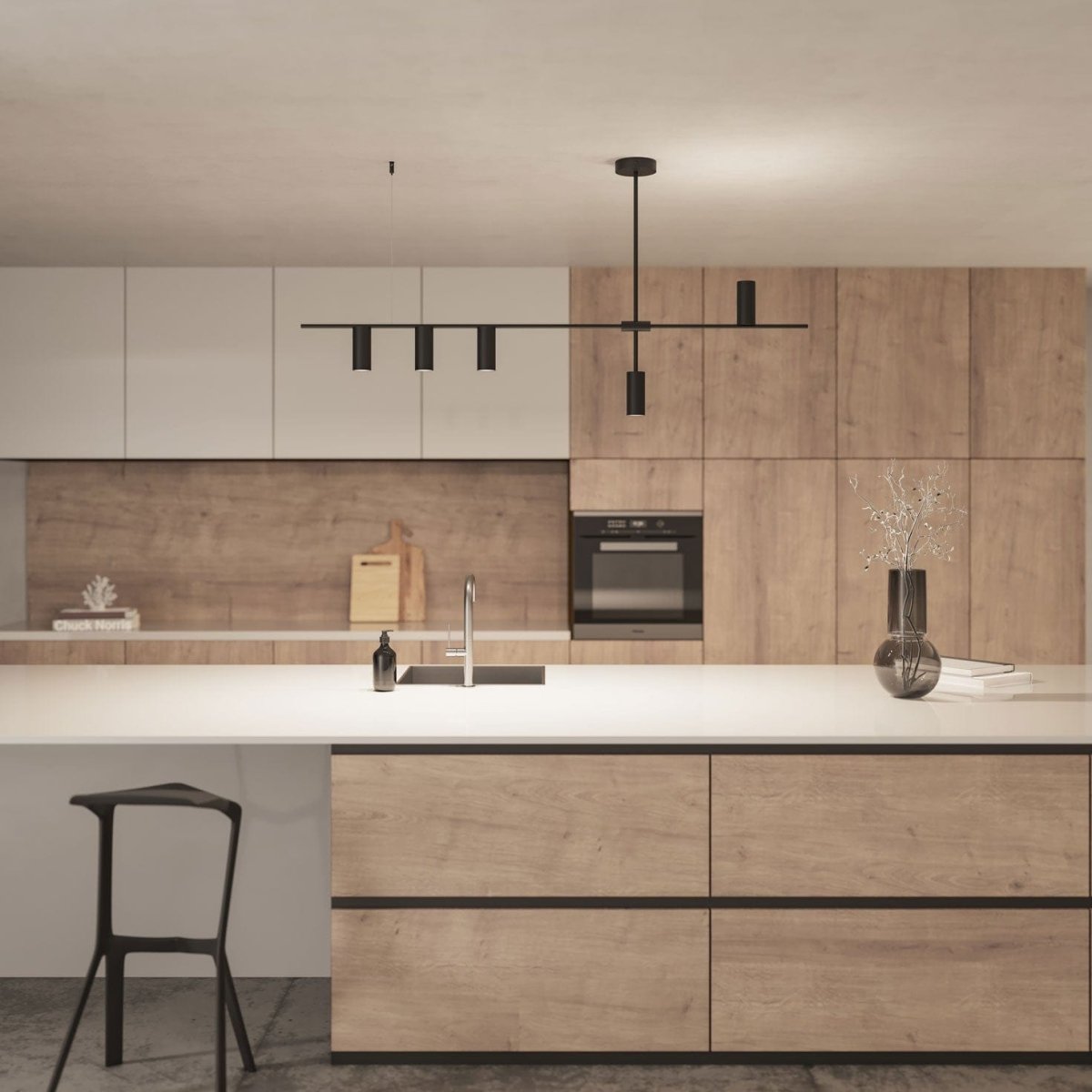 Modern Cylinder LED Pendant Light | Minimalist Dining Room Ceiling Lamp