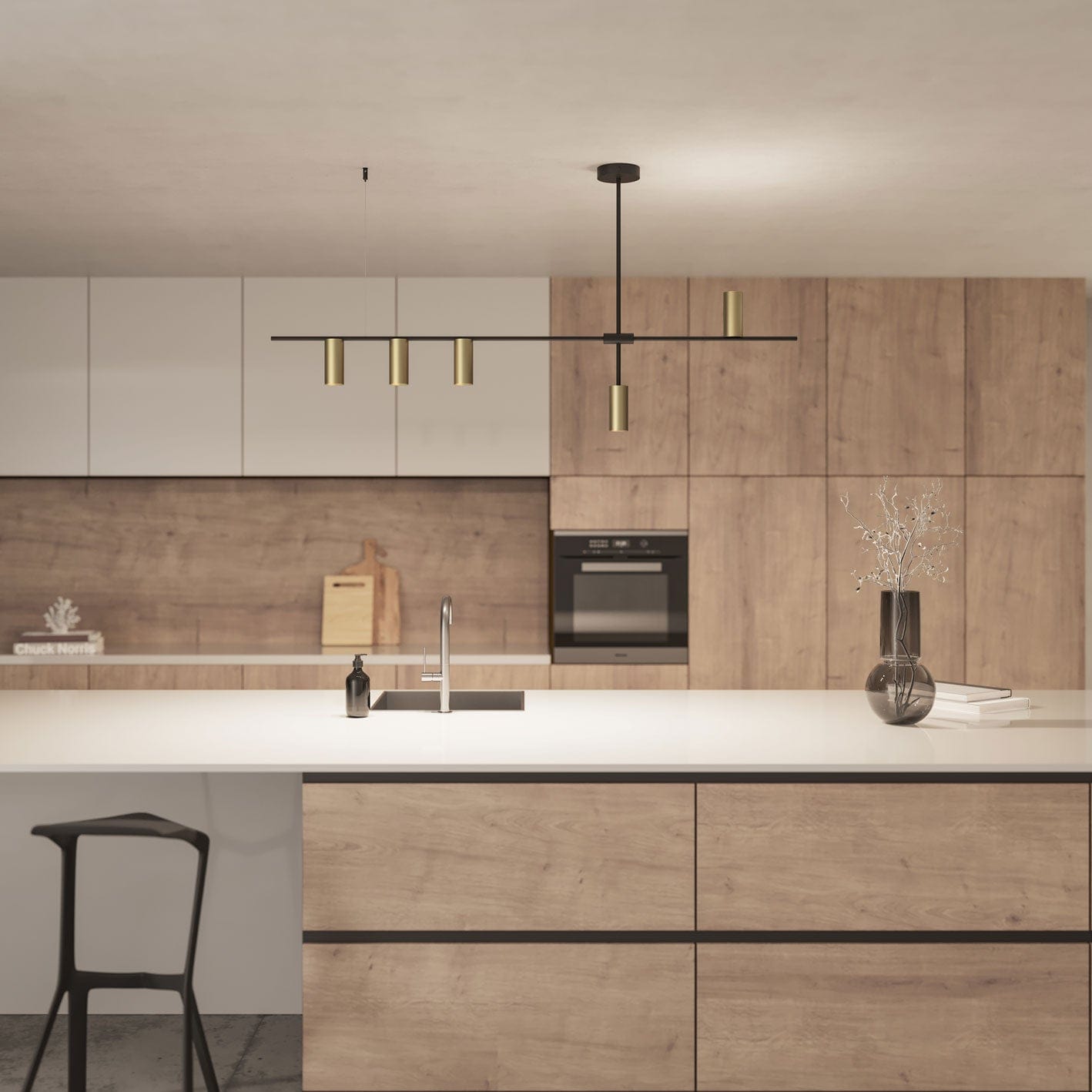 Modern Cylinder LED Pendant Light | Minimalist Dining Room Ceiling Lamp
