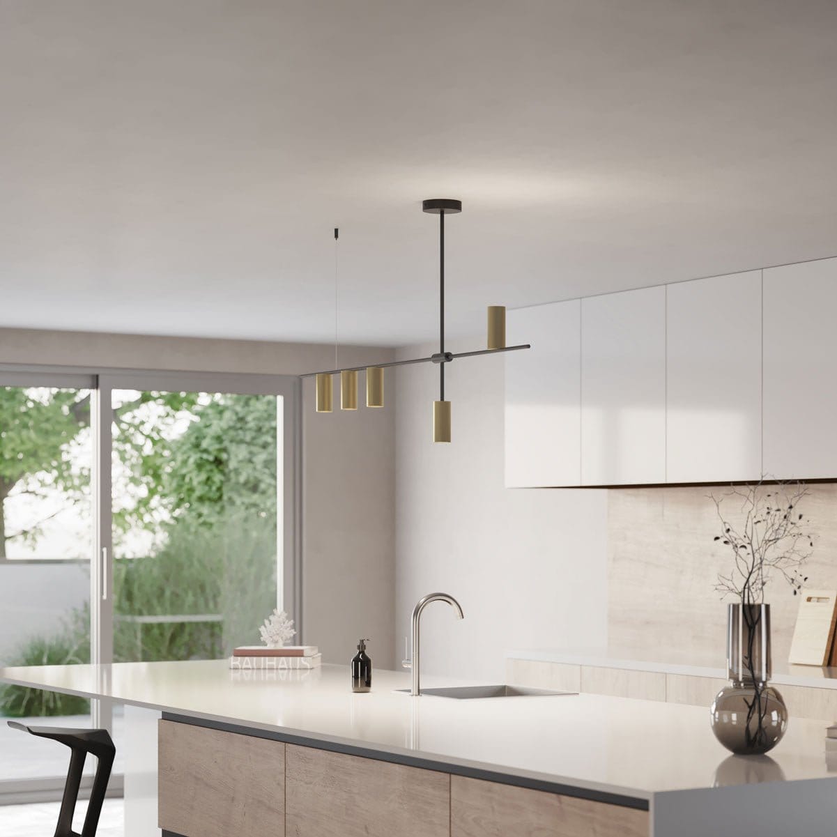 Modern Cylinder LED Pendant Light | Minimalist Dining Room Ceiling Lamp