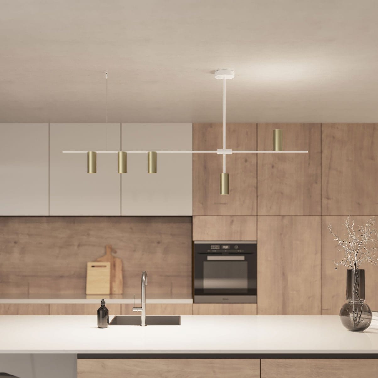 Modern Cylinder LED Pendant Light | Minimalist Dining Room Ceiling Lamp