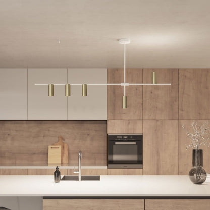 Modern Cylinder LED Pendant Light | Minimalist Dining Room Ceiling Lamp