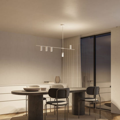 Modern Cylinder LED Pendant Light | Minimalist Dining Room Ceiling Lamp