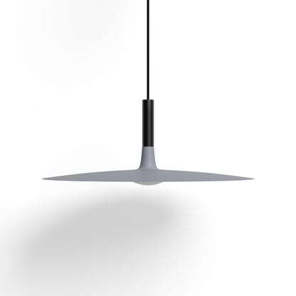 Modern Flat Pendant Ceiling Light with Wide Lampshade | Creative Dining Room Lamp