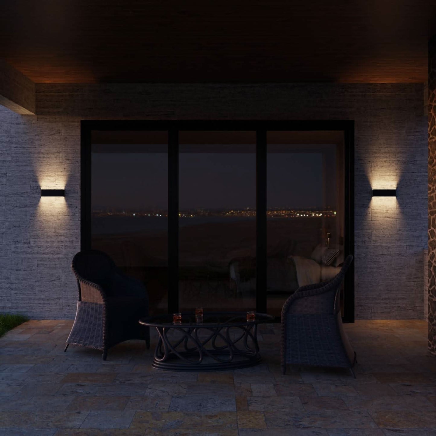Rectangular LED Wall Light Sconce | Modern Bedroom Living Room Wall Lamp