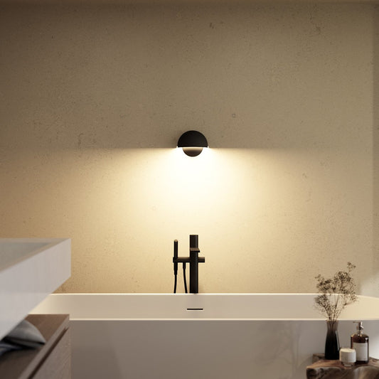 Round LED Wall Light Sconce | Modern Indoor Outdoor Bedroom Living Room Lamp