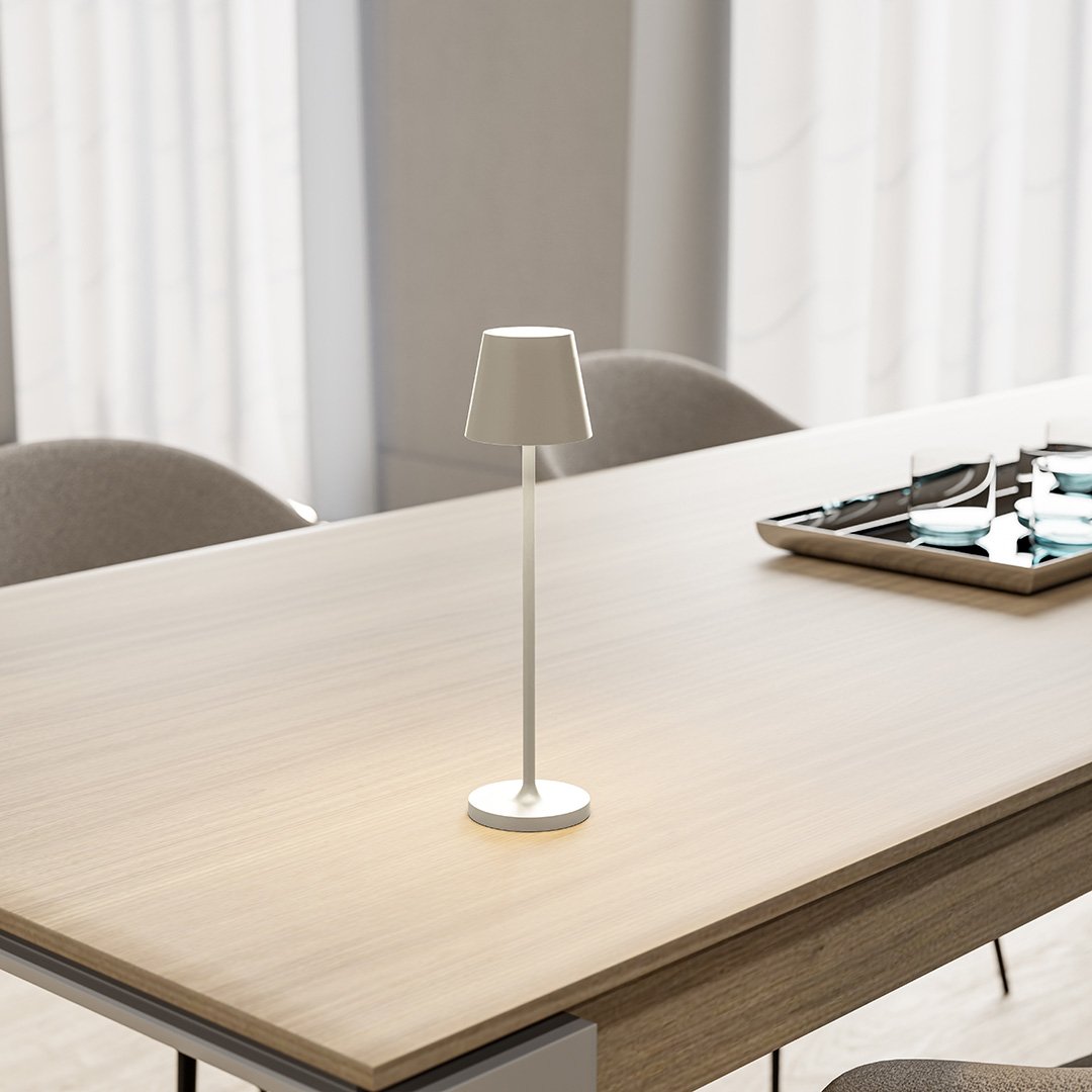 Rechargeable LED Table Lamp with Touch Dimmer | Modern Bedside and Dining Light