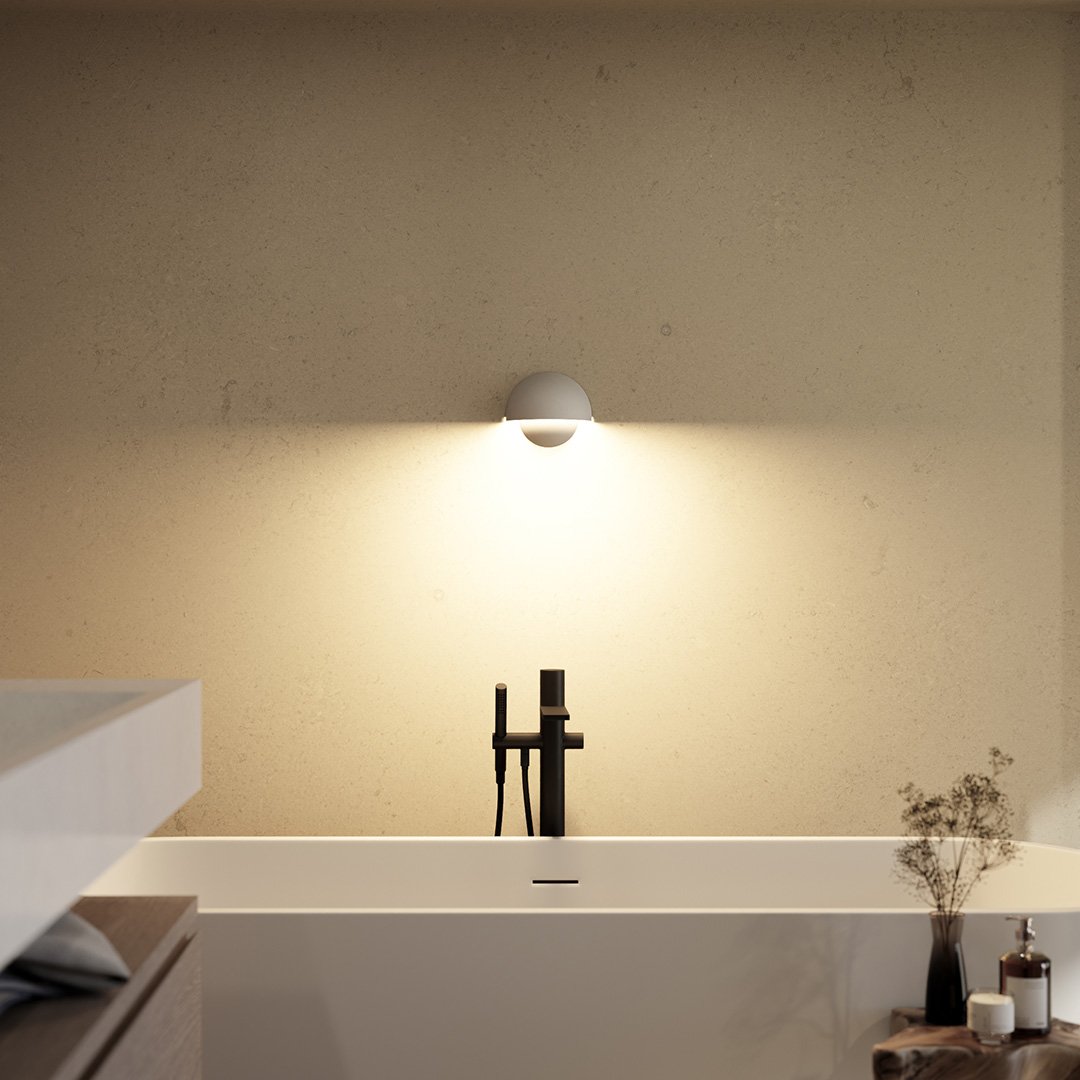Round LED Wall Light Sconce | Modern Indoor Outdoor Bedroom Living Room Lamp