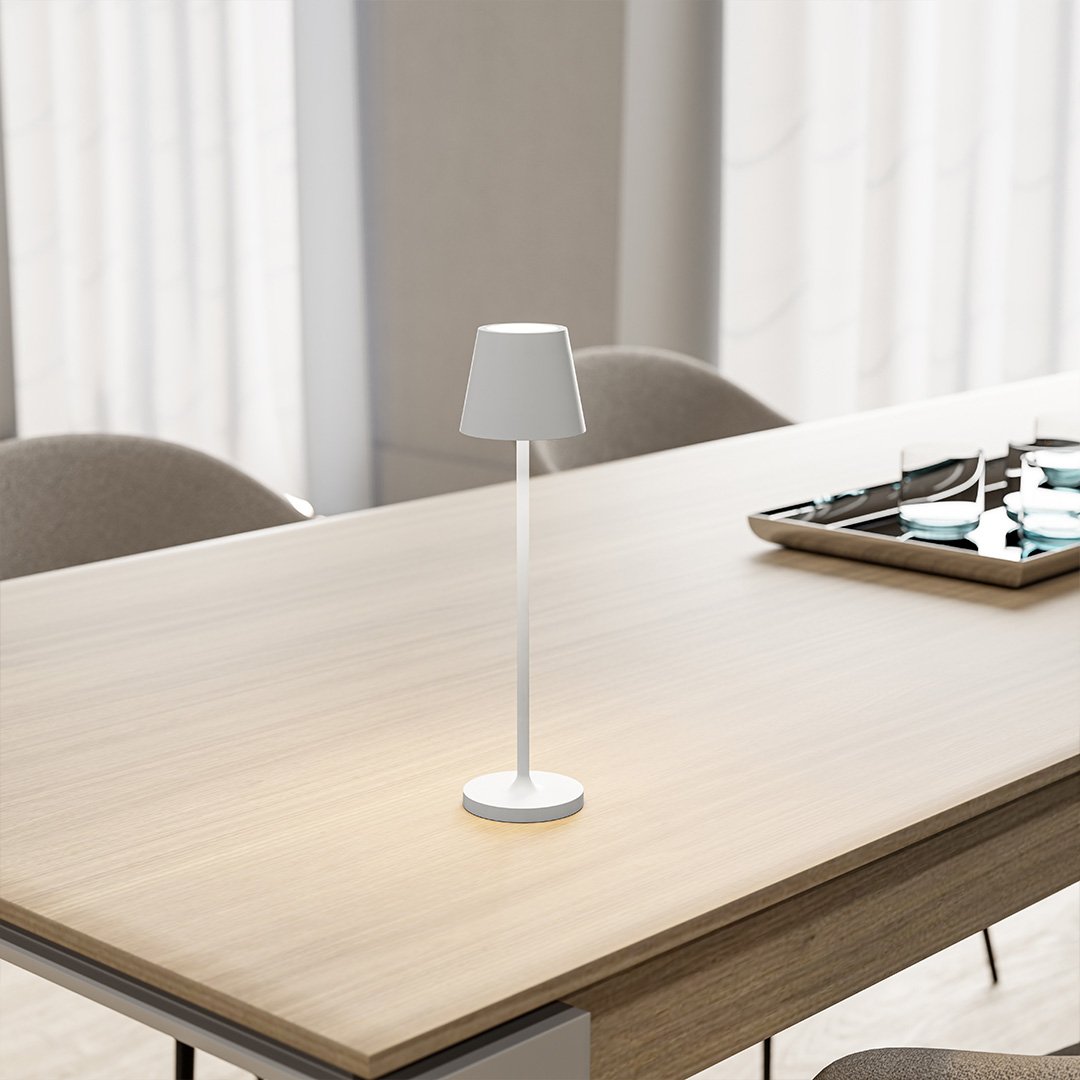 Rechargeable LED Table Lamp with Touch Dimmer | Modern Bedside and Dining Light