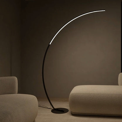 Modern Arc LED Floor Lamp in Minimalist Style | Adjustable Standing Light for Living Room