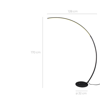Modern Arc LED Floor Lamp in Minimalist Style | Adjustable Standing Light for Living Room