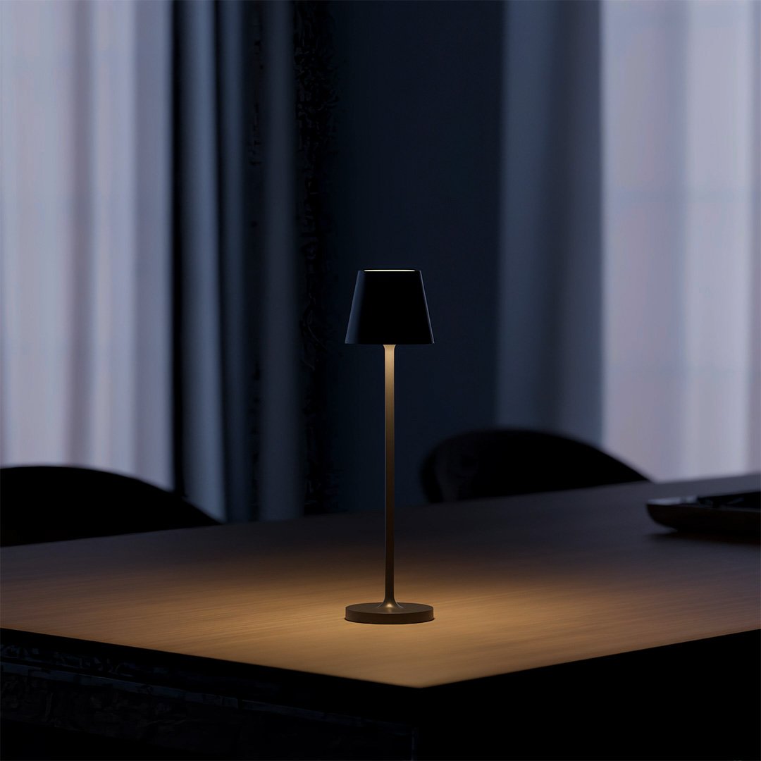 Rechargeable LED Table Lamp with Touch Dimmer | Modern Bedside and Dining Light