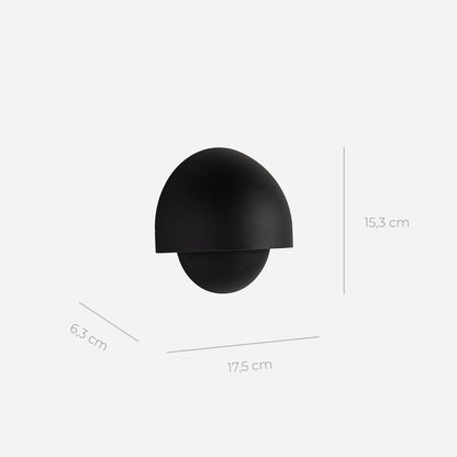 Round LED Wall Light Sconce | Modern Indoor Outdoor Bedroom Living Room Lamp