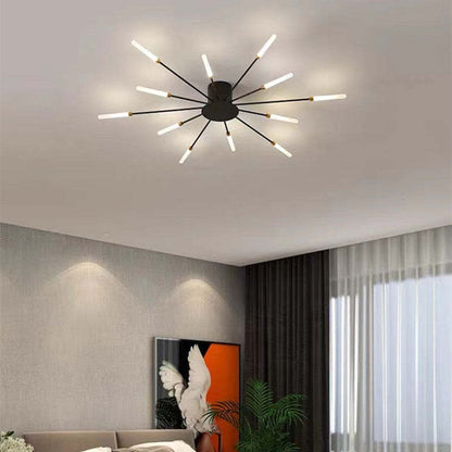Modern Fireworks Flush Mount LED Ceiling Light | Decorative Living Room Lamp
