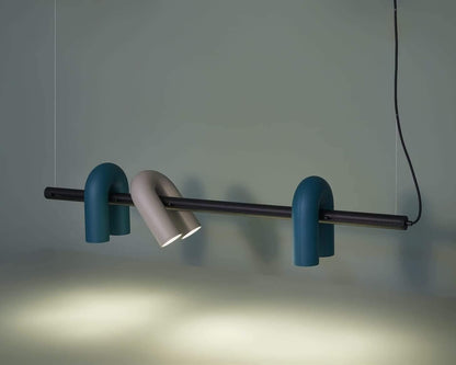 Modern U-Shape Ceiling Lamp | Playful LED Chandelier for Living Room