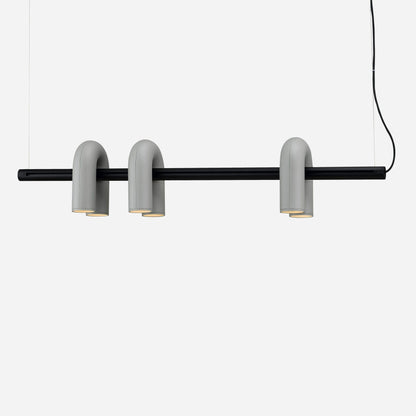 Modern U-Shape Ceiling Lamp | Playful LED Chandelier for Living Room