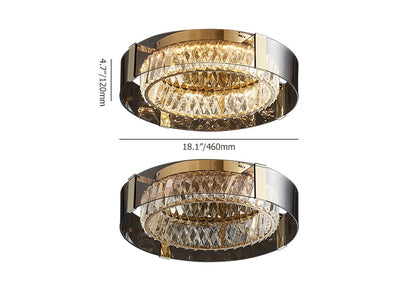 Luxury Crystal LED Chandelier with Remote | Modern Dimmable Ceiling Light