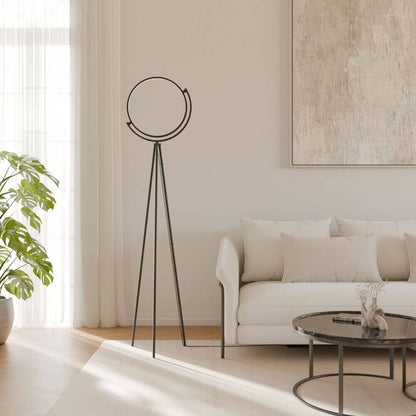 Futuristic Modern Floor Lamp with Rotating Lampshade | Standing Light for Living Room