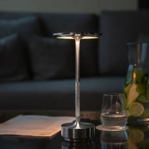 Rechargeable LED Table Lamp with Adjustable Brightness | Modern Bedside Light