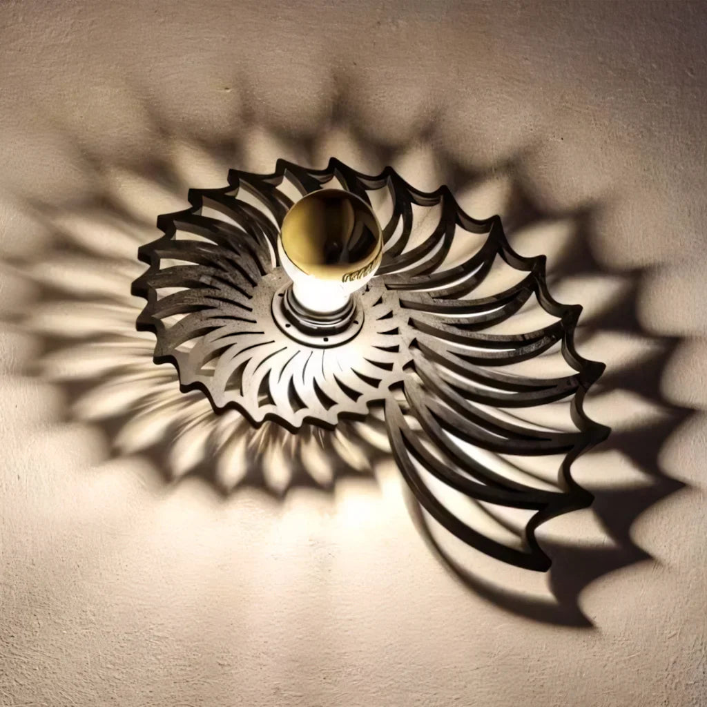 Decorative Nautilus Design LED Wall Lamp | Modern Shell Shaped Sconce for Bedroom
