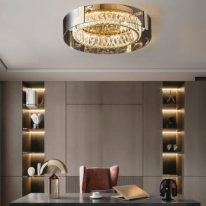 Luxury Crystal LED Chandelier with Remote | Modern Dimmable Ceiling Light