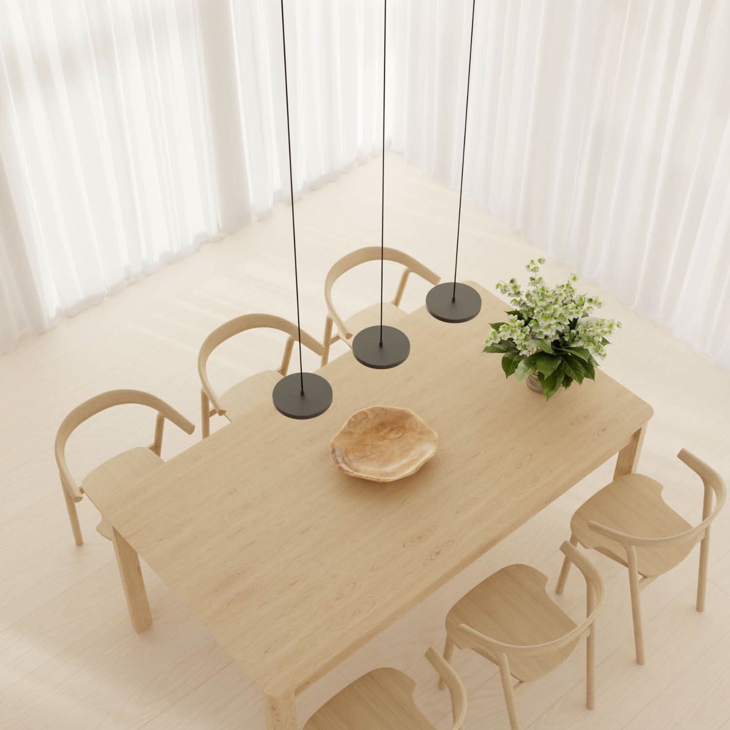 Modern Dining Room Pendant Ceiling Light | Adjustable LED Hanging Lamp