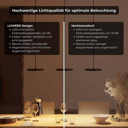 Modern Dining Room Pendant Ceiling Light | Adjustable LED Hanging Lamp