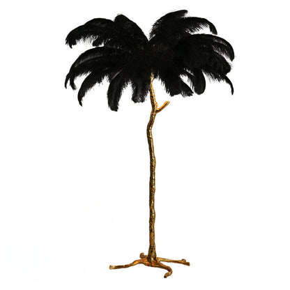 Luxury Feather Floor Lamp in Nordic Style | Decorative Standing Light for Living Room