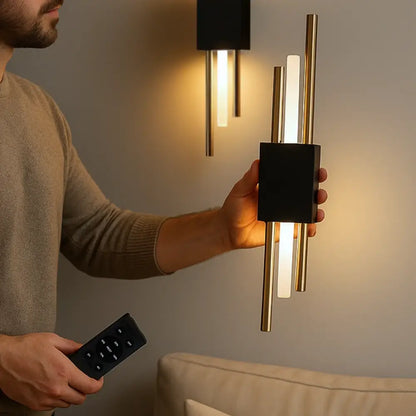 Modern LED Wall Light Sconce | Rechargeable Lamp for Bedroom and Living Room