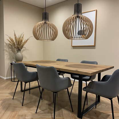 Wooden Pendant Ceiling Lamp | Modern Scandinavian Style