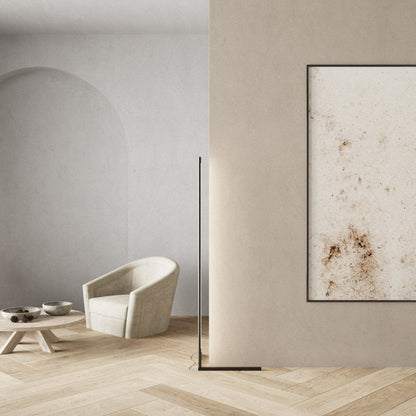 Minimalist LED Corner Floor Lamp with Remote Control | Modern Standing Light