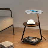 Modern Floor Lamp with Side Table Storage | Multifunctional Standing Light