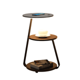 Modern Floor Lamp with Side Table Storage | Multifunctional Standing Light