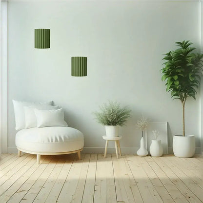 Ribbed Wall Lamp | Modern Sconce Light for Bedroom or Living Room