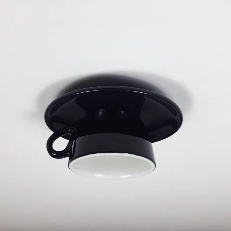 Ceramic Cup Style Flush Mount Ceiling Light | Modern Decorative Lamp