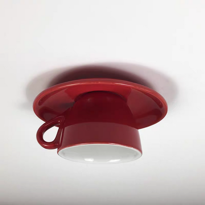 Ceramic Cup Style Flush Mount Ceiling Light | Modern Decorative Lamp