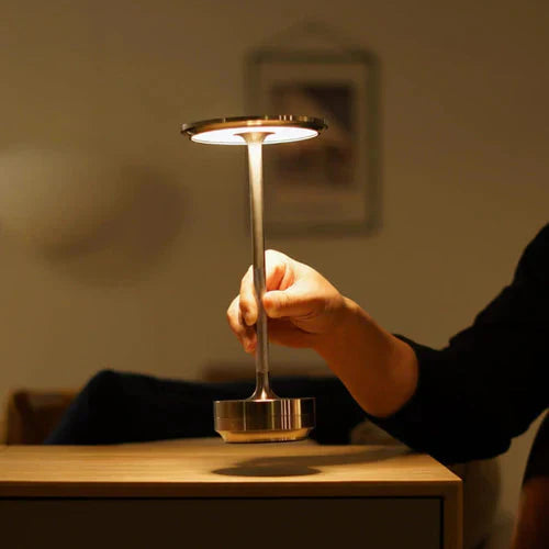Rechargeable LED Table Lamp with Adjustable Brightness | Modern Bedside Light