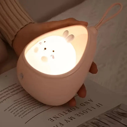 Rechargeable Cat LED Night Light for Kids | Cute Bedside Table Lamp