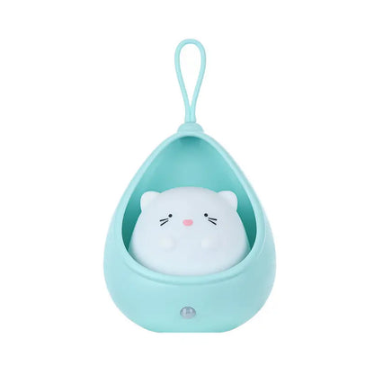 Rechargeable Cat LED Night Light for Kids | Cute Bedside Table Lamp