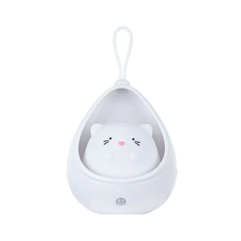 Rechargeable Cat LED Night Light for Kids | Cute Bedside Table Lamp