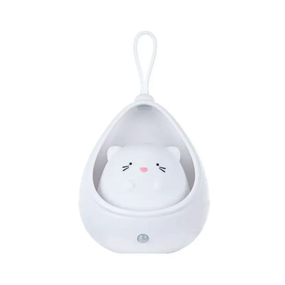Rechargeable Cat LED Night Light for Kids | Cute Bedside Table Lamp