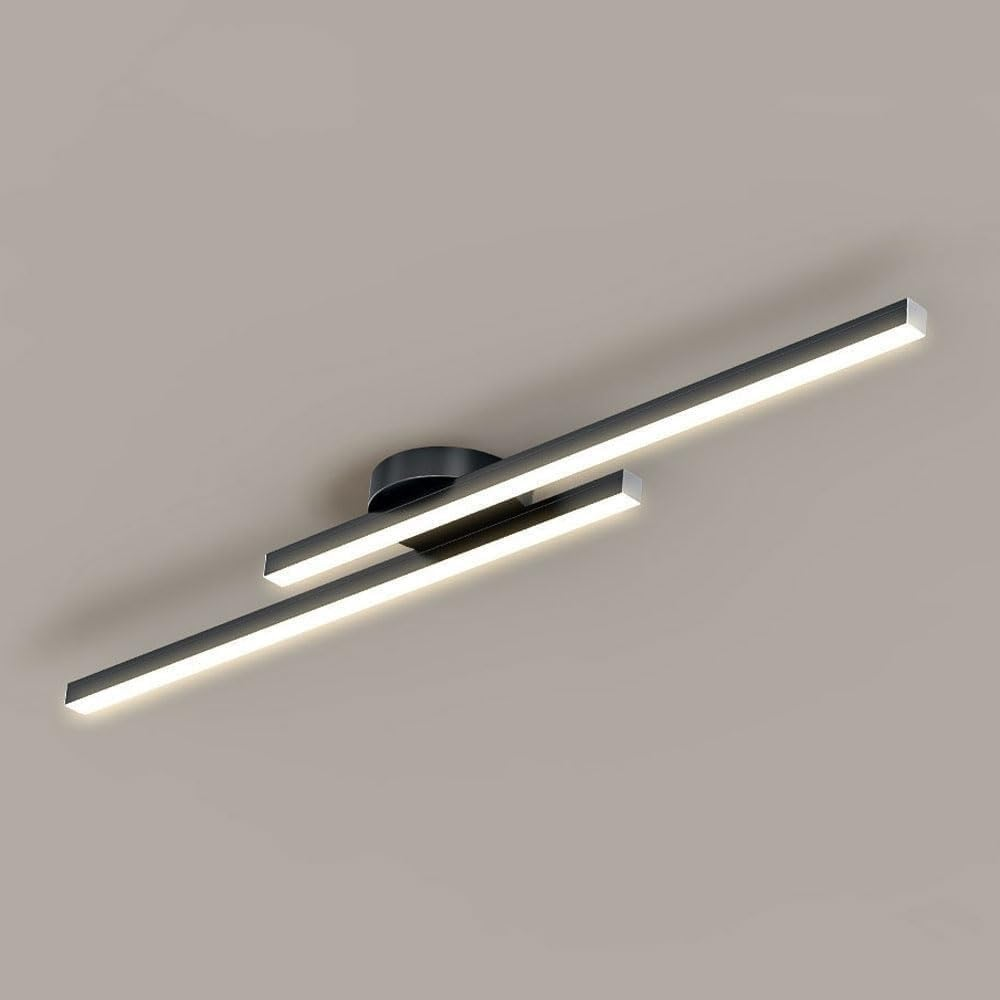 Modern Aluminium LED Ceiling Light | Long Strip Living Room Flush Mount Lamp