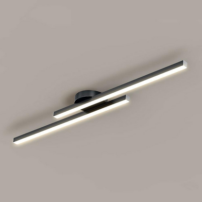 Modern Aluminium LED Ceiling Light | Long Strip Living Room Flush Mount Lamp